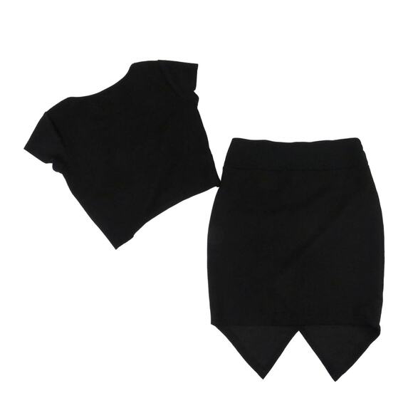 Revolve Love J Two Piece Dres Matching Skirt Set Crop Top & Mini Skirt Small - Picture 4 of 5